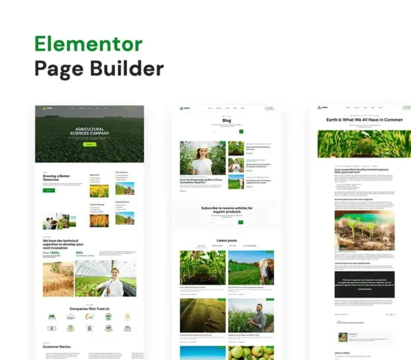 Agria – Agriculture Company Elementor Pro Template Kit - Image 2