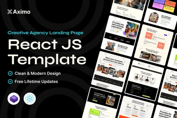 Aximo - Creative Agency React Js Template