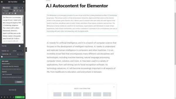 A.I Autocontent for Elementor - Image 3