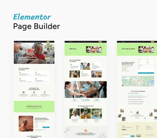 Vively – Charity & Donation Elementor Pro Template Kit - Image 4