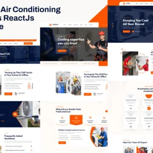 Arkdin – Air Conditioning Services ReactJs Template