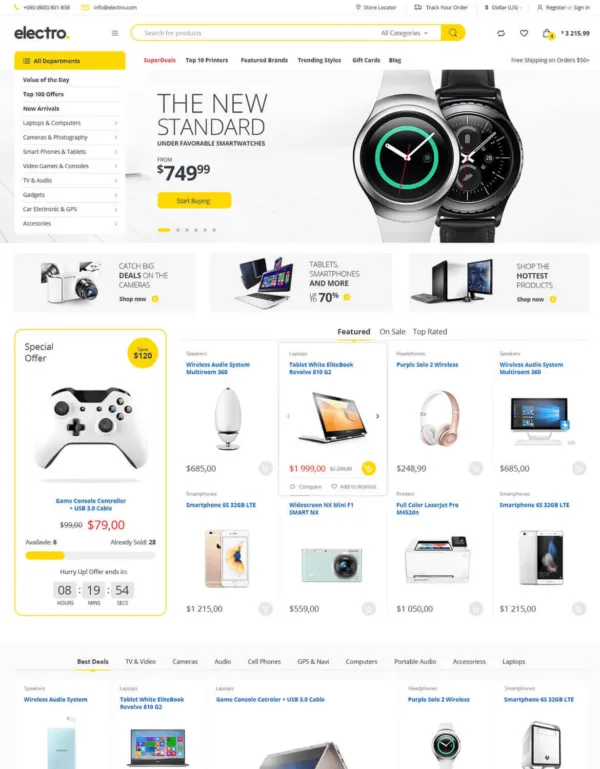 Electro Electronics Store WooCommerce Theme - Image 2