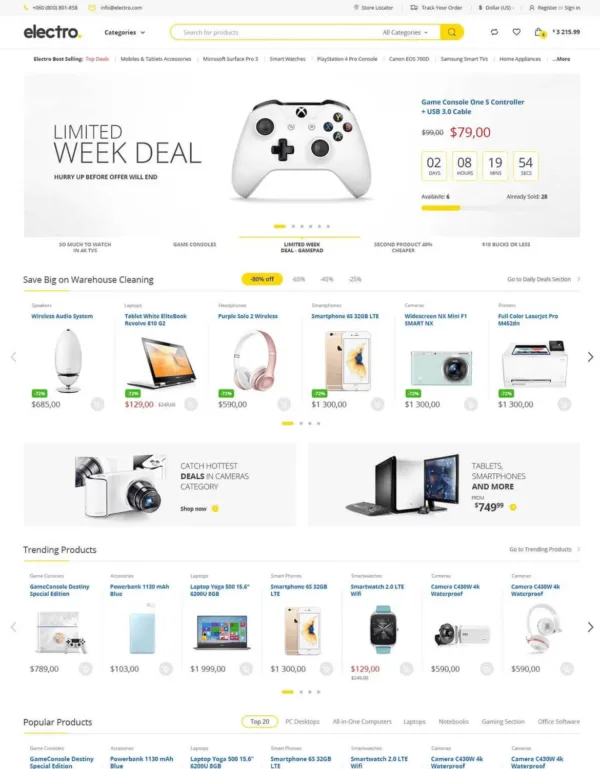 Electro Electronics Store WooCommerce Theme - Image 3