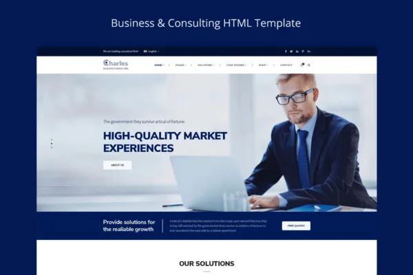 Charles-Business-Consulting PSD Template