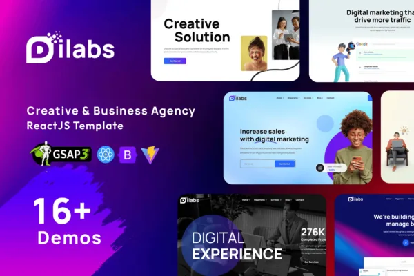 Dilabs – Creative Agency React Js Template