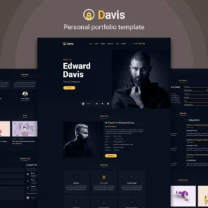 Davis - Personal Portfolio Template