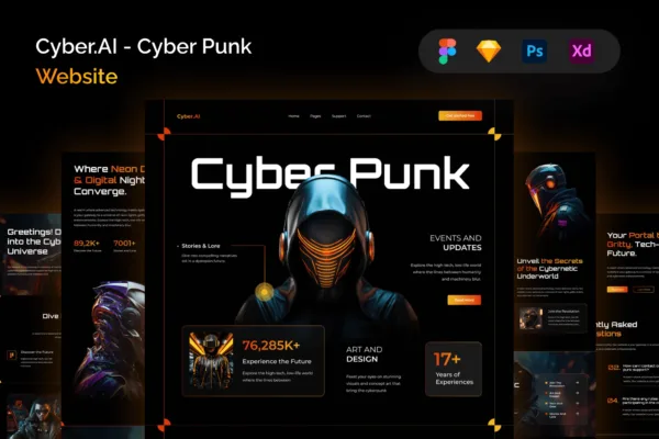 Cyber.AI - Cyberpunk Website