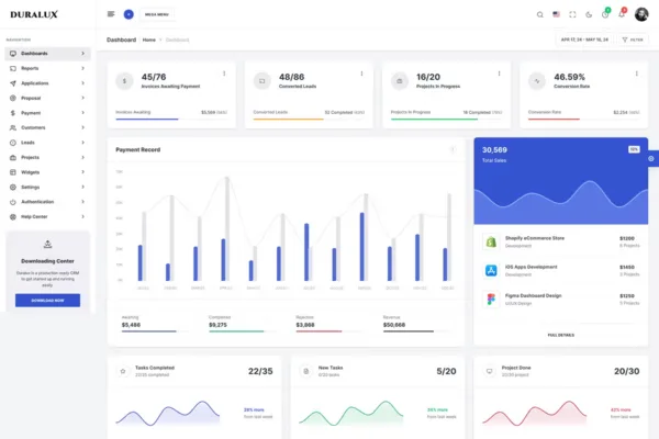 Duralux - Admin Dashboard Bootstrap HTML Template - Image 3