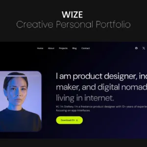 Wize - Creative Personal Portfolio