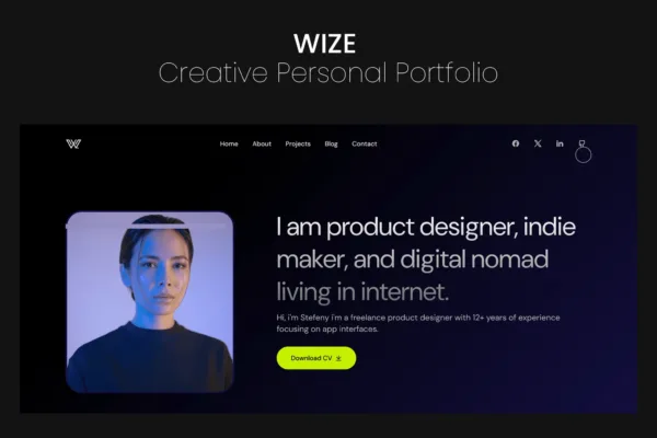 Wize - Creative Personal Portfolio