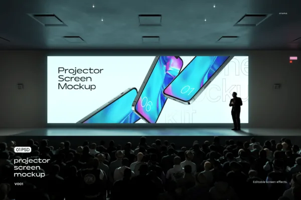 Projector Screen Mockup