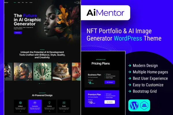 AI Mentor | AI Image Generator WordPress Theme