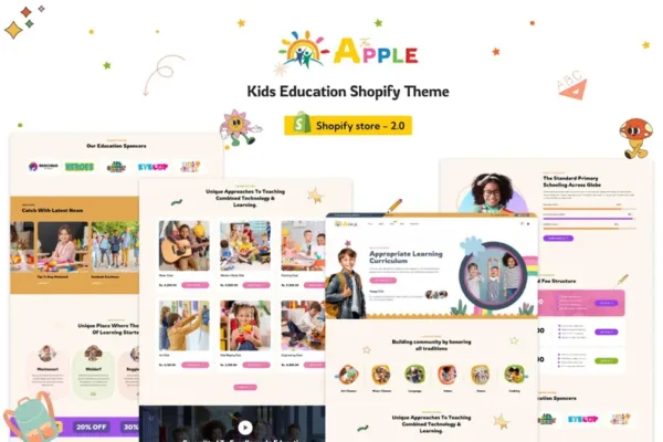 AforApple - Kids School Education & Online Courses Theme