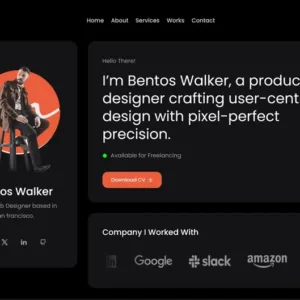 Bentos - Personal Portfolio React Template