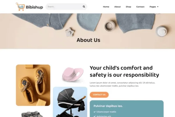 Bibishup - Baby & Kids Ecommerce Elementor Pro Template Kit - Image 4