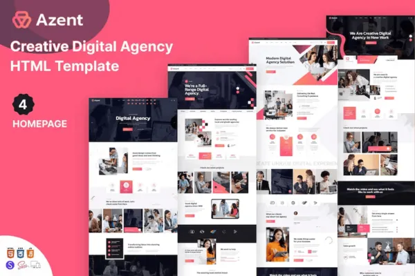 Azent - Creative Digital Agency HTML Template