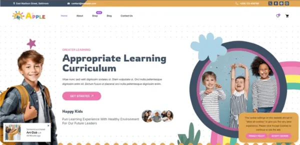 AforApple - Kids School Education & Online Courses Theme - Image 2