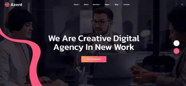 Azent - Creative Digital Agency WordPress Theme - Image 2