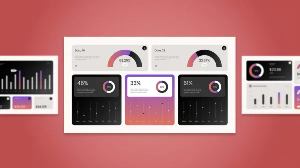 White Black Gradient Modern KPI Dashboard - Image 2