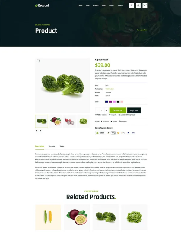 Broccoli - Organic Food Store Shopify Theme OS 2.0 - Image 2