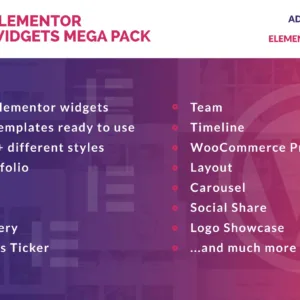 Elementor Widgets Mega Pack - Addons for Elementor