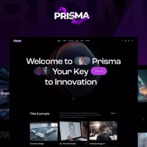 Prisma Mobile Application WordPress Theme