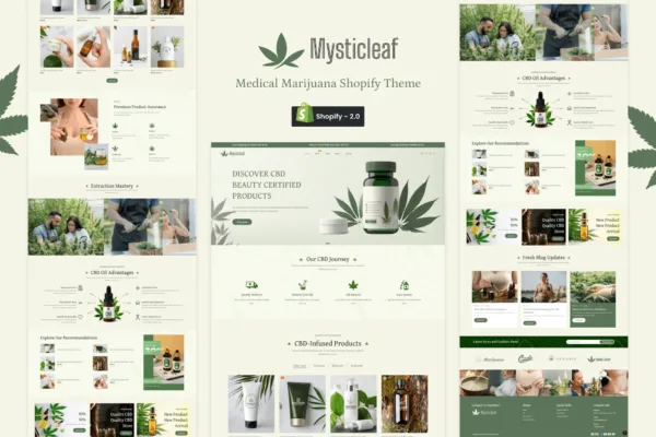 Mysticleaf - Medical Marijuana Shopify Store