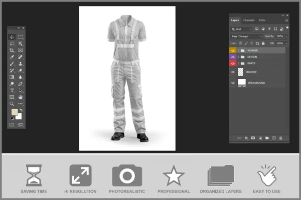 Worker Clothes Mockup - Image 4