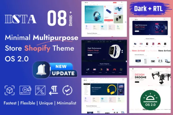 Dsta- Minimal eCommerce Store Shopify Theme 2.0