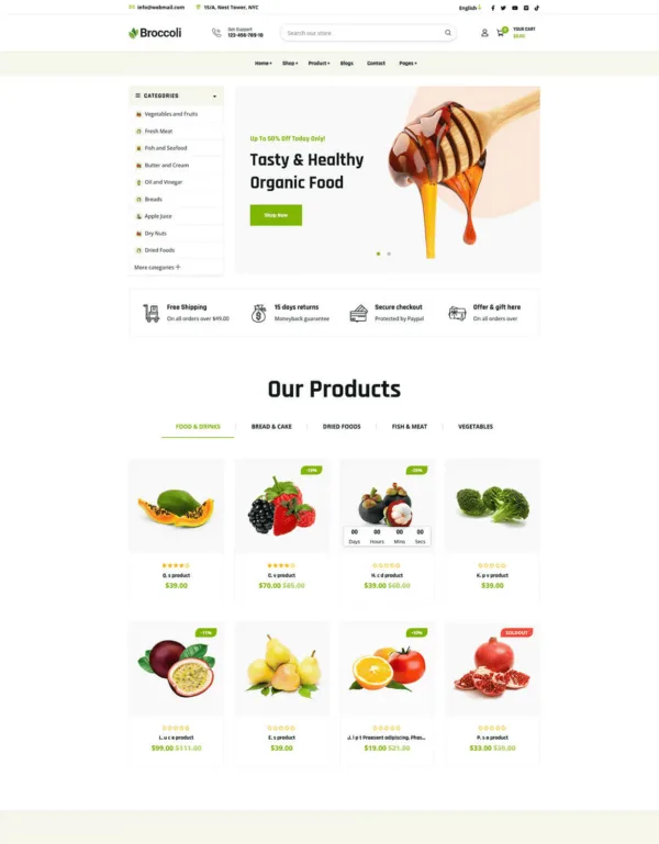 Broccoli - Organic Food Store Shopify Theme OS 2.0 - Image 6