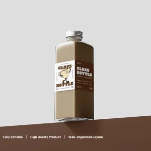 Glass Bottle Mockup