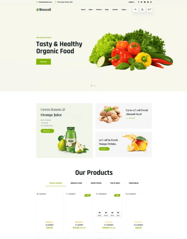 Broccoli - Organic Food Store Shopify Theme OS 2.0 - Image 8